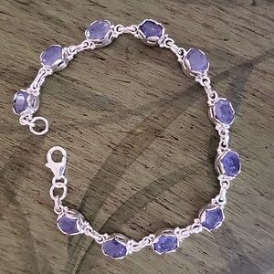 Raw Tanzanite Bracelet